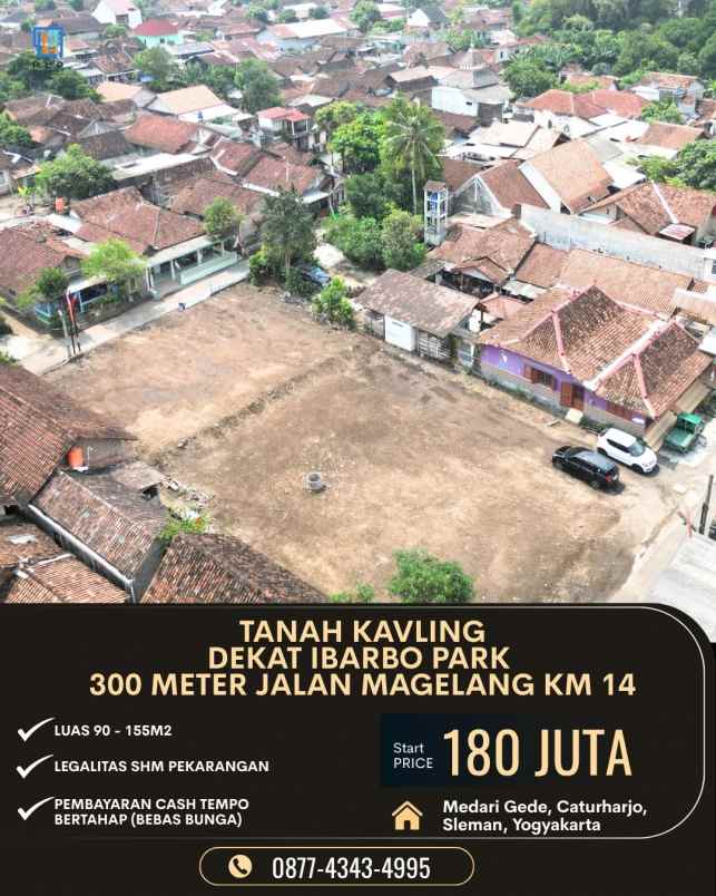tanah kavling 180 juta dekat ibarbo park