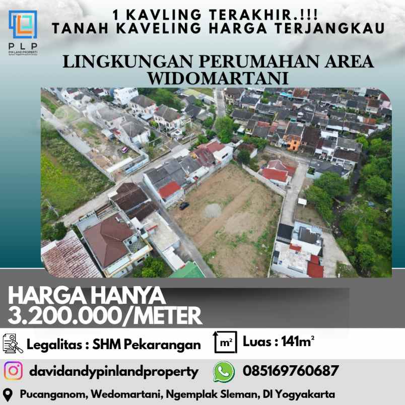 tanah kavling harga terjangkau di lingkungan perumahan