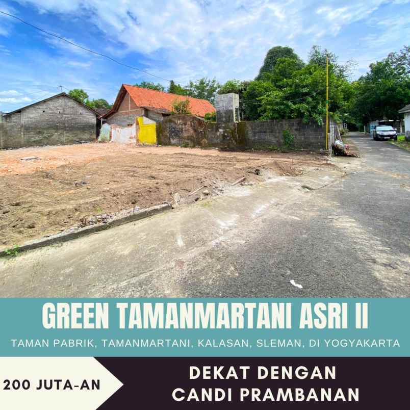 tanah strategis 30 meter dari jl raya prambanan