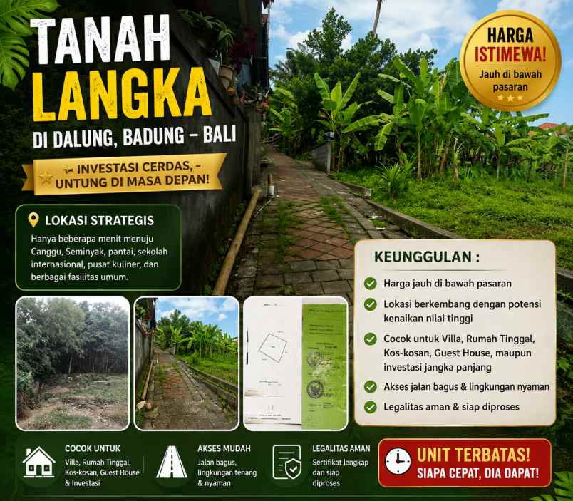 tanah strategis di badung bali