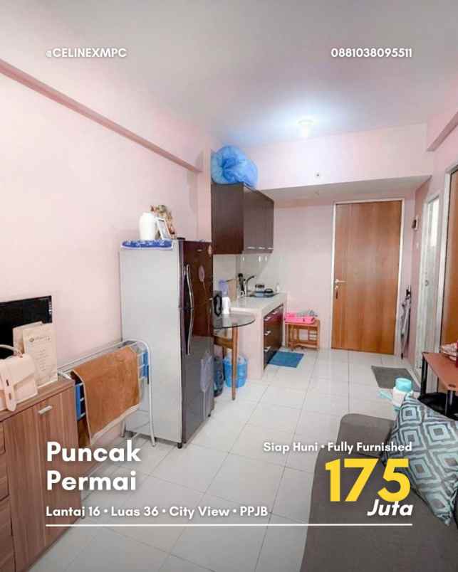apartment puncak permai siap huni fully furnished