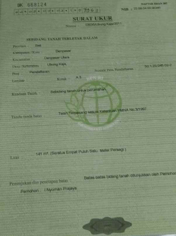 dijual 2 are jl mulioto buwit tanah lot kediri tabanan