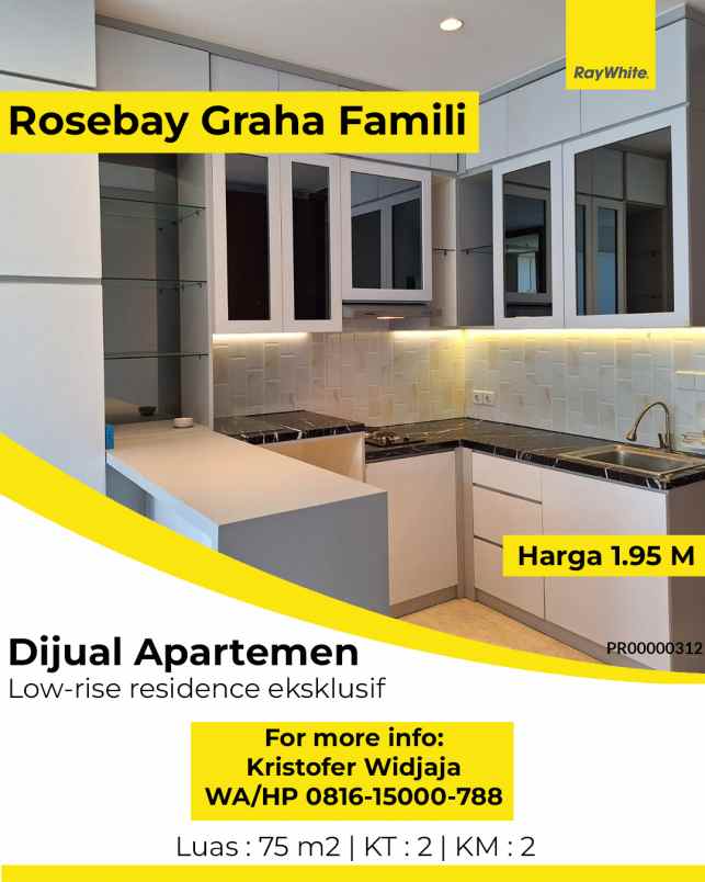 dijual apartemen rosebay graha famili