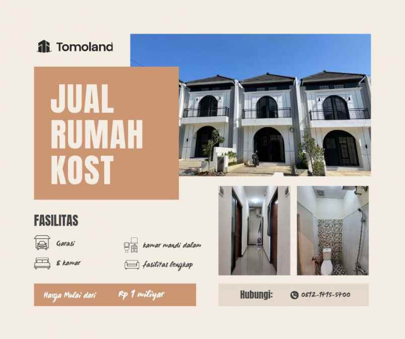 dijual kost jl chili jl perum joyo