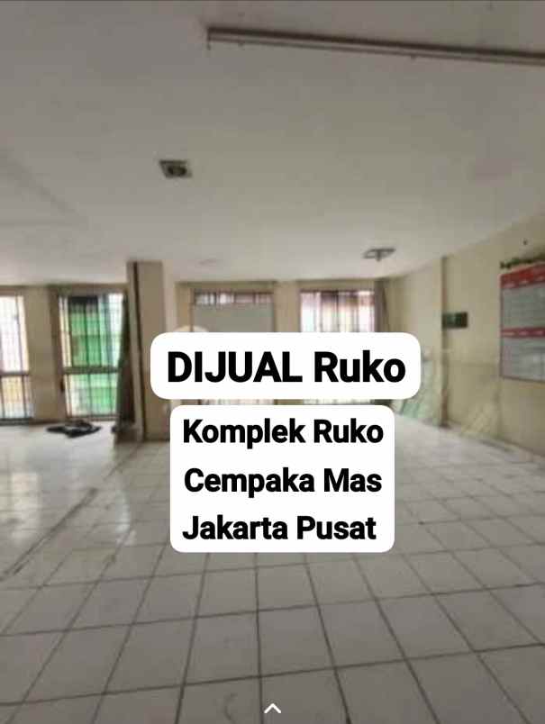 dijual ruko 3 lantai cempaka putih jakarta pusat