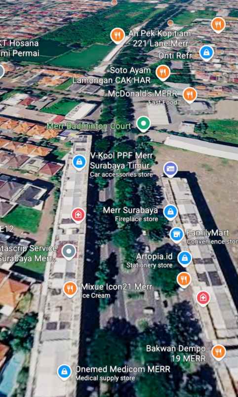 dijual ruko gudang kantor jalan ir soekarno