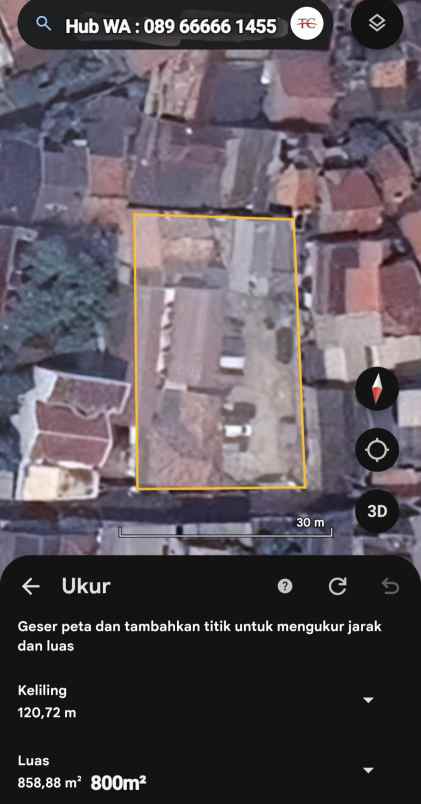 dijual ruko gudang kantor jalan kebon jeruk kota