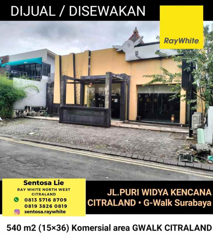 dijual ruko gudang kantor jalan puri widya kencana