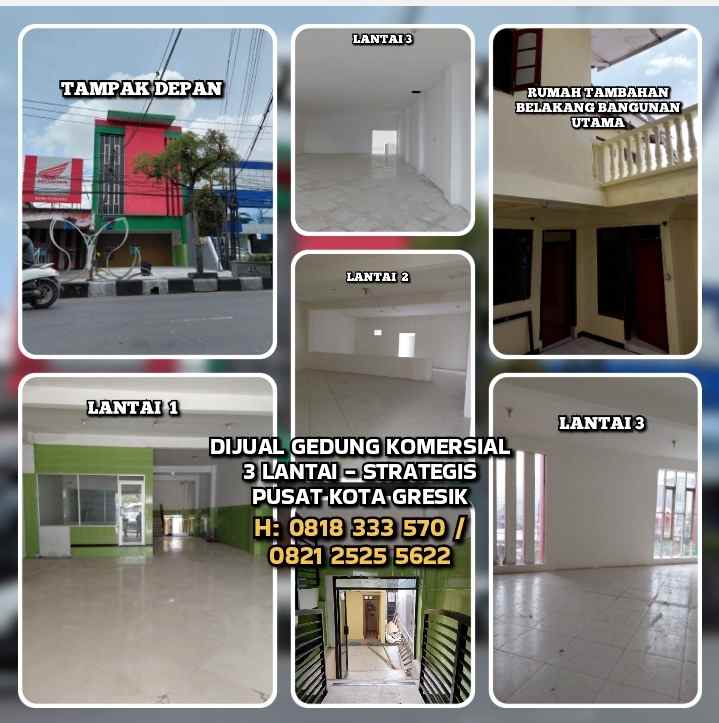 dijual ruko gudang kantor jl dr wahidin kebomas gresik