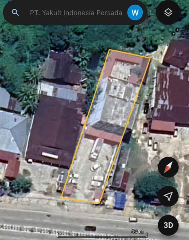 dijual ruko gudang kantor jl raya pekanbaru bangkinang