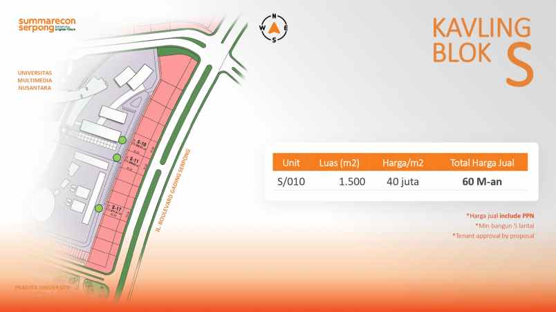 dijual ruko gudang kantor sepong