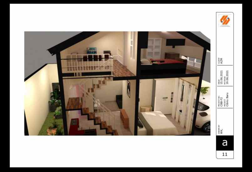 dijual rumah 1 lantai tipe mezanine di cileunyi