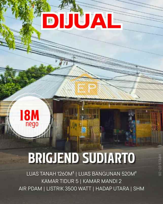 dijual rumah brigjend sudiarto semarang