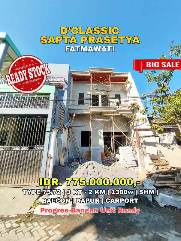 dijual rumah d classic sapta prasetya semarang