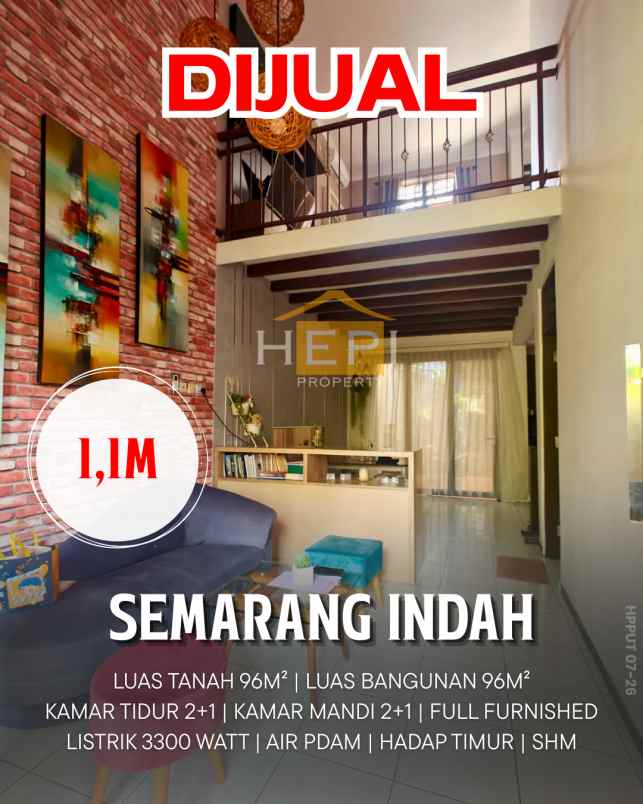 dijual rumah di semarang indah semarang barat