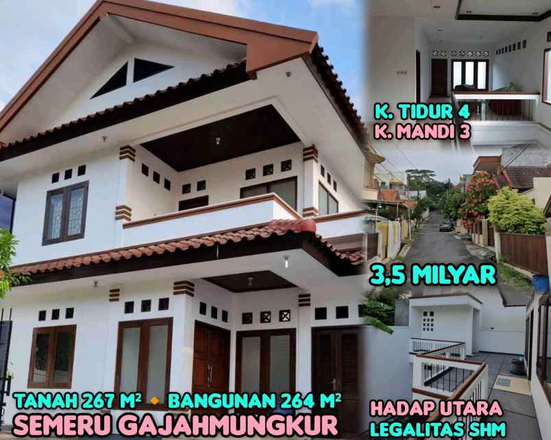 dijual rumah di semeru gajah mungkur semarang