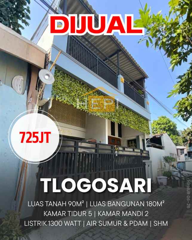 dijual rumah di tlogosari semarang