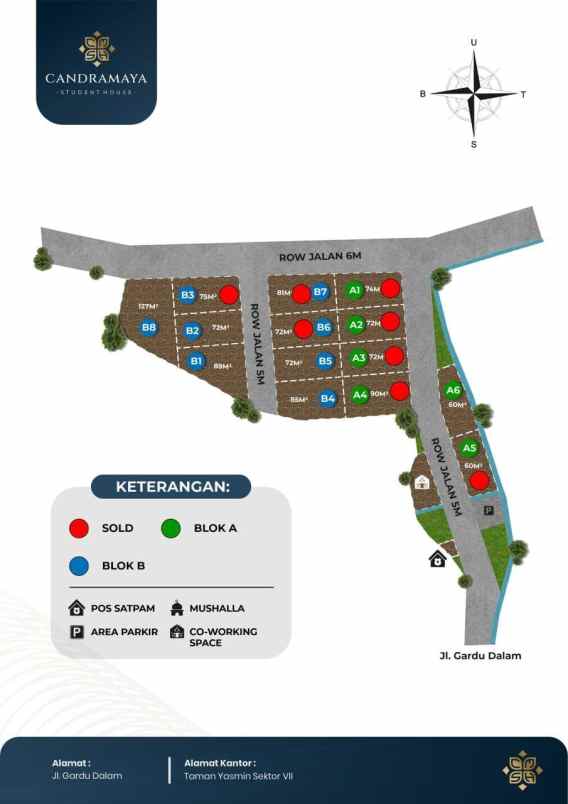 dijual rumah gardu dalam