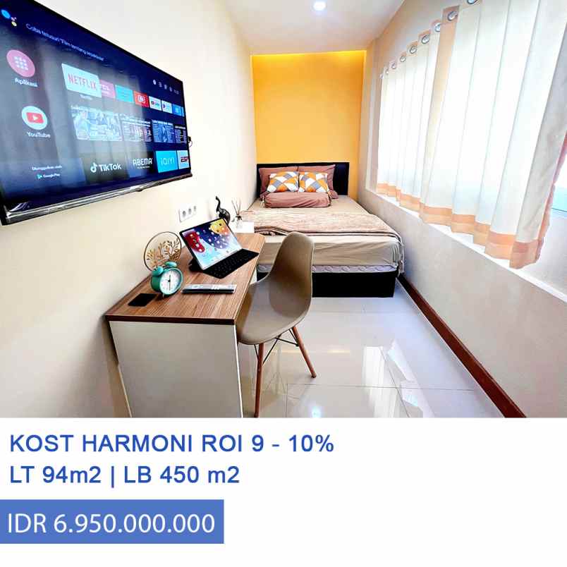 Dijual Rumah Kost Roi 10 Di Ring 1 Harmoni Jakarta Pusat