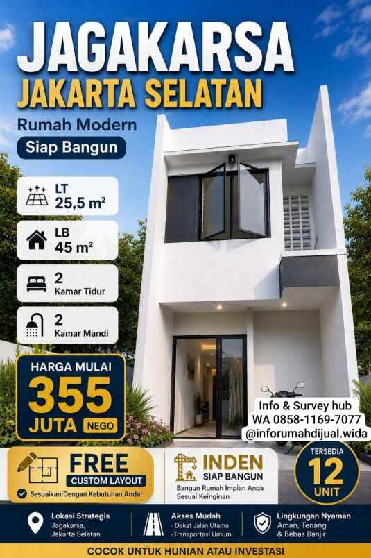 dijual rumah jagakarsa