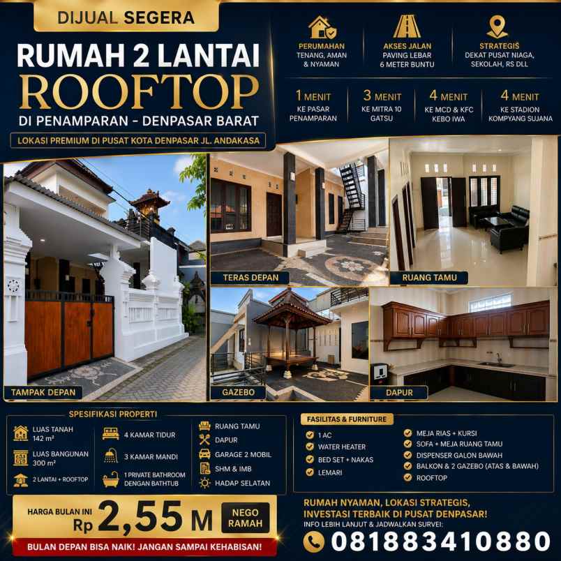 dijual rumah jalan andakasa