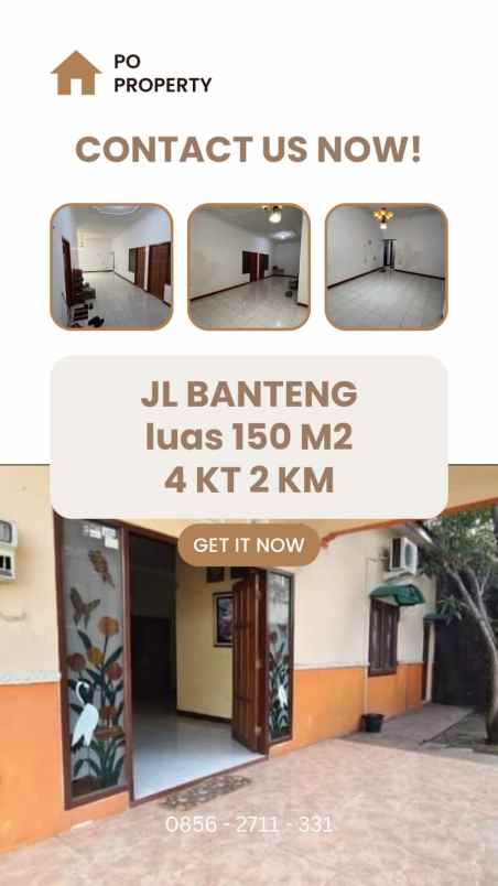 dijual rumah jalan banteng