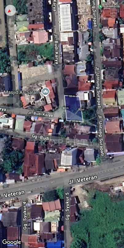dijual rumah jalan budi karya