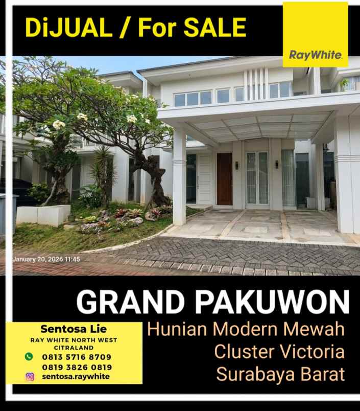 dijual rumah jalan grand pakuwon