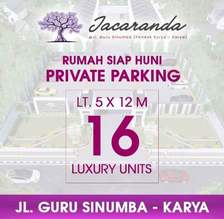 dijual rumah jalan guru sinumba karya
