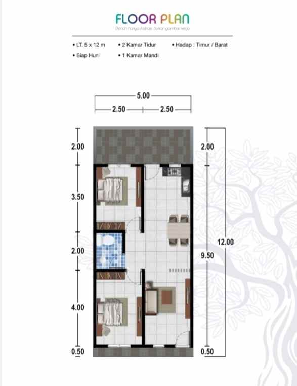 dijual rumah jalan guru sinumba karya