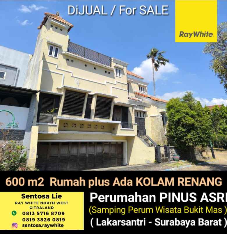 dijual rumah jalan pinus asri