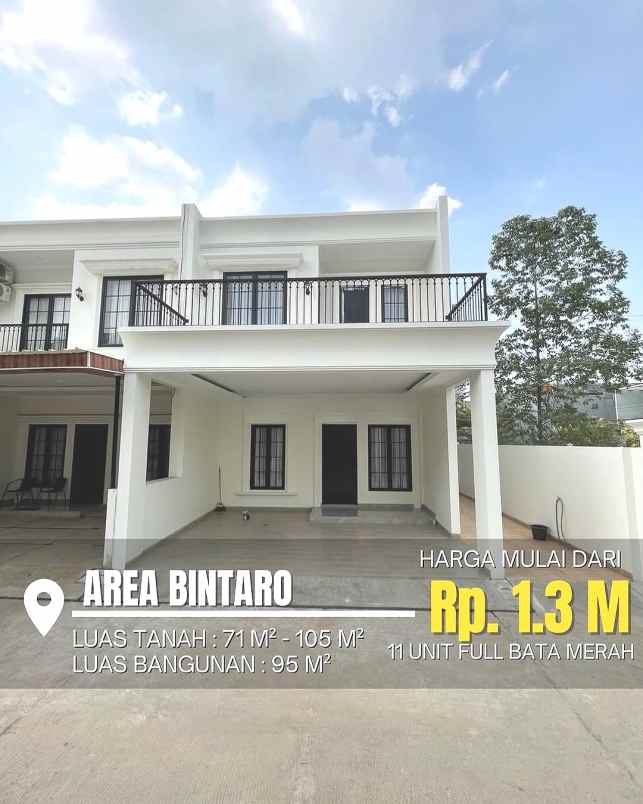 dijual rumah jalan raya ceger pondok aren