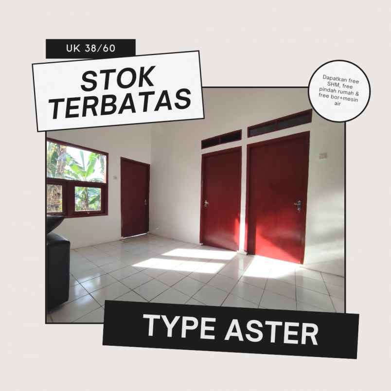 dijual rumah jalan raya megu cisoka