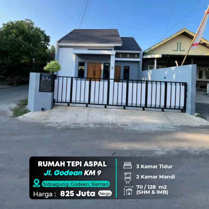 dijual rumah jl godean km 9