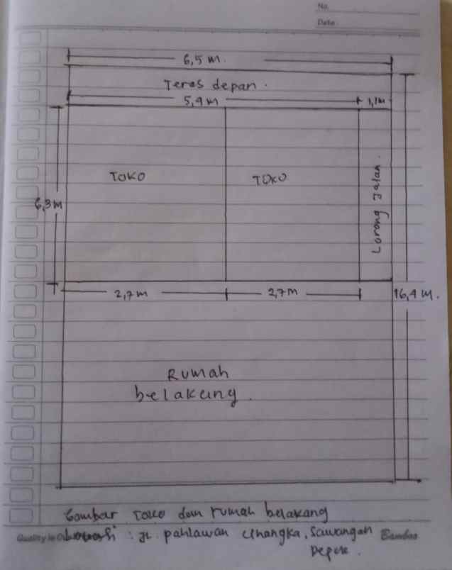 dijual rumah jl pahlawan cinangka