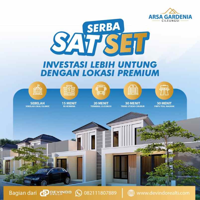 dijual rumah jl raya mampir gandoang