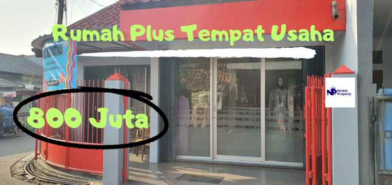 dijual rumah jl swadaya kp buaran kel