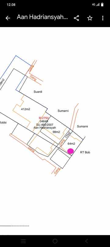 dijual rumah kampung kelapa rt 03 rw 03