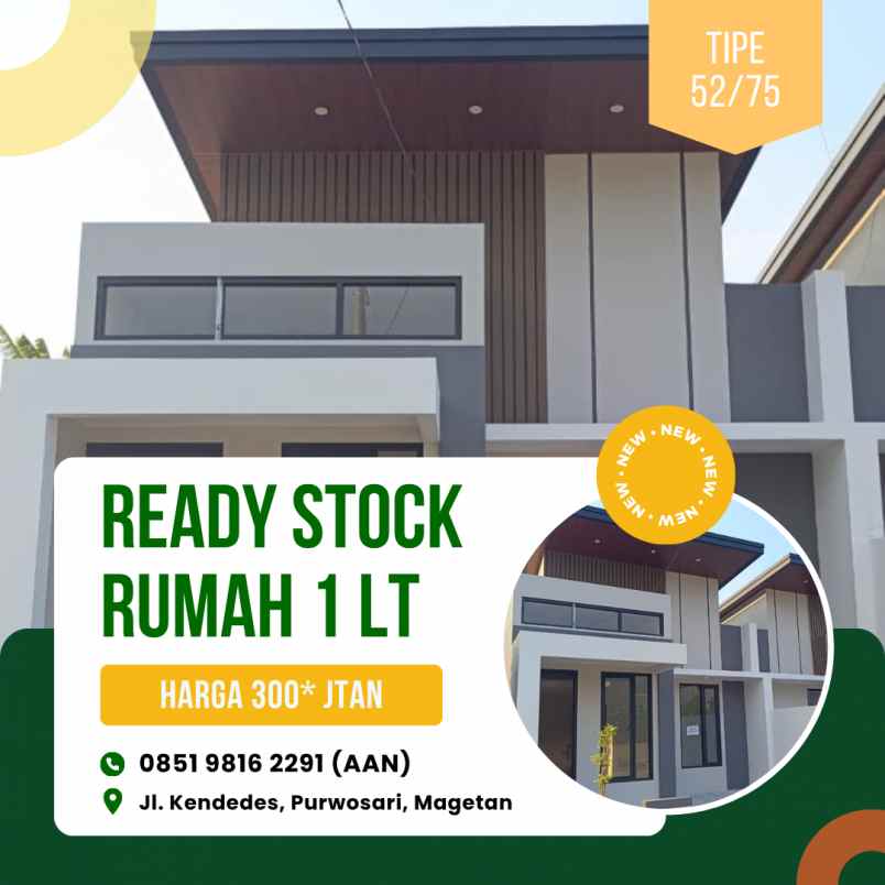 dijual rumah lokasi proyek jl kendedes