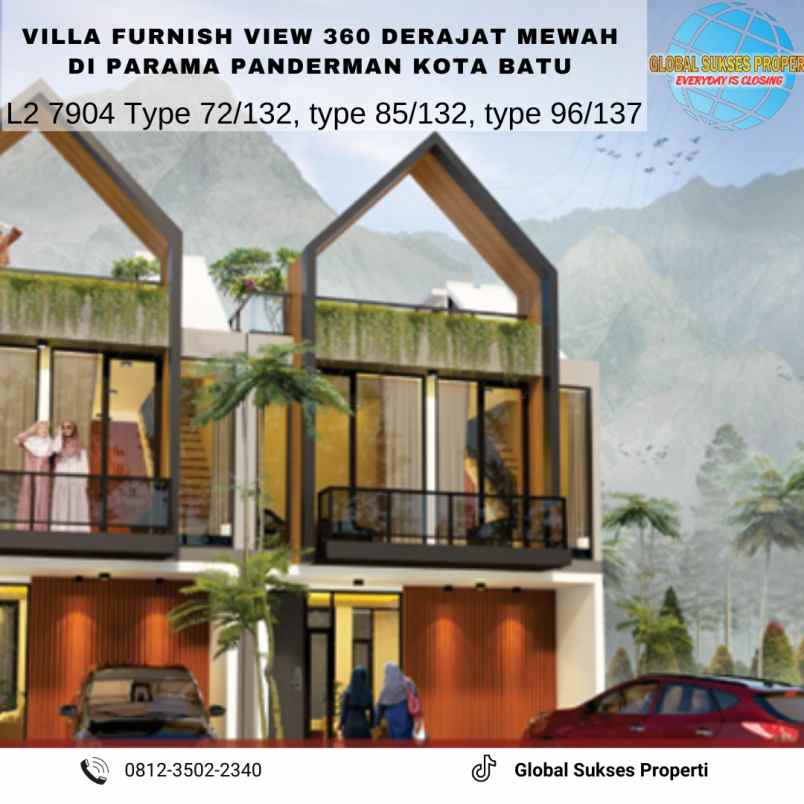 dijual rumah parama panderman hills