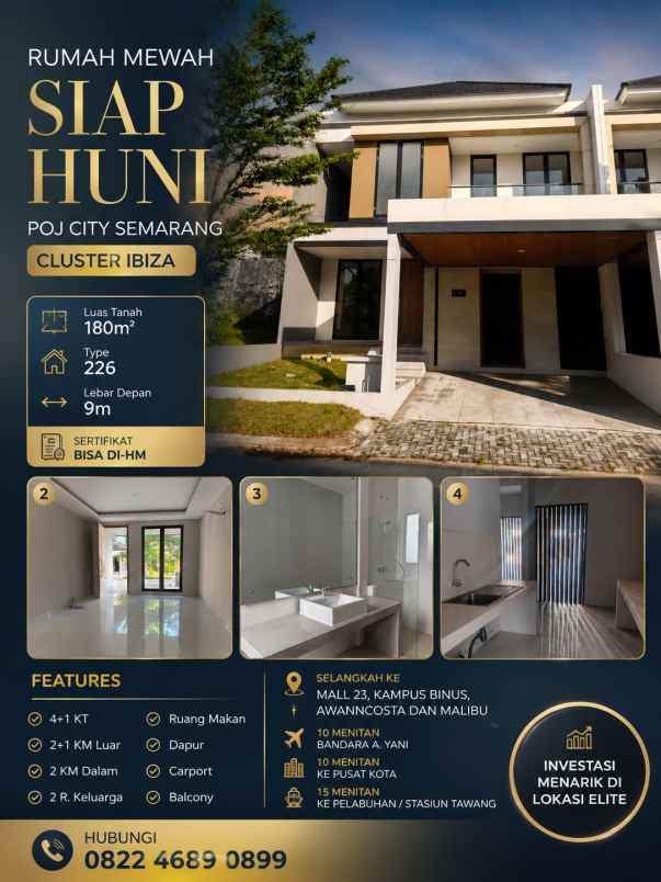 dijual rumah poj city semarang