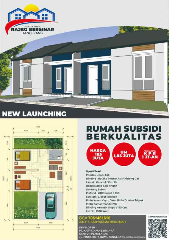 dijual rumah rajeg tangerang