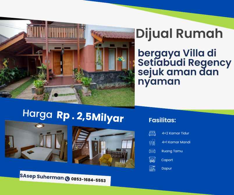 dijual rumah setiabudi gegerkalong bandung