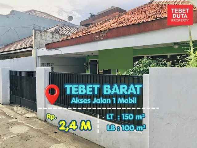 dijual rumah tebet timur