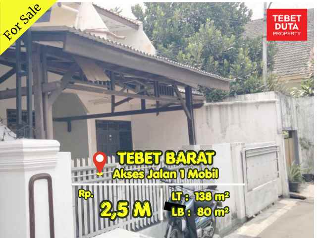 dijual rumah tebet timur