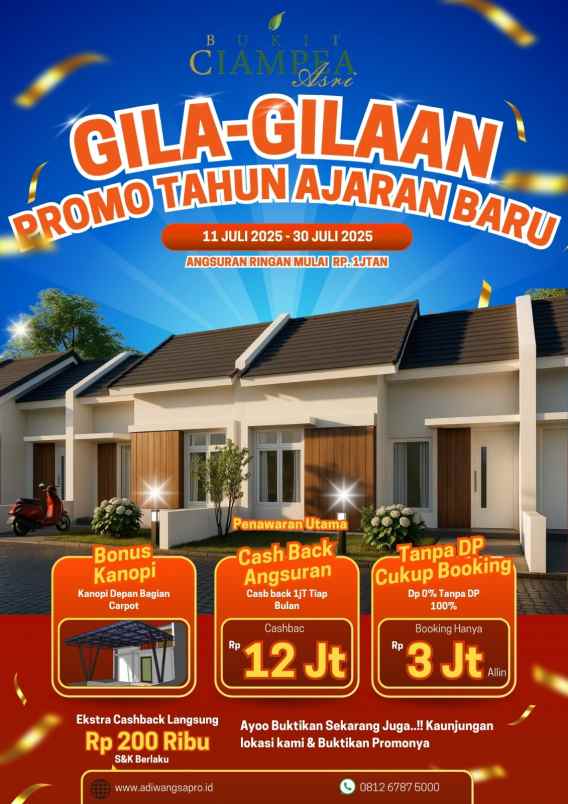 dijual rumah tegal waru kec ciampea