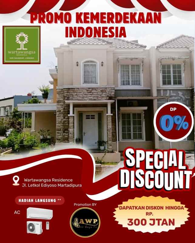 dijual rumah wartawangsa residence jl