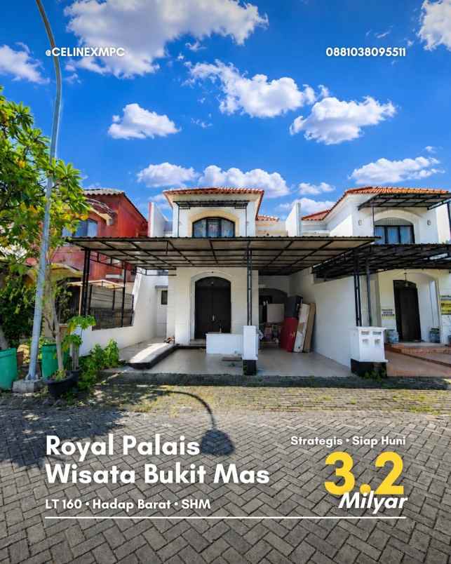 dijual rumah wisata bukit mas