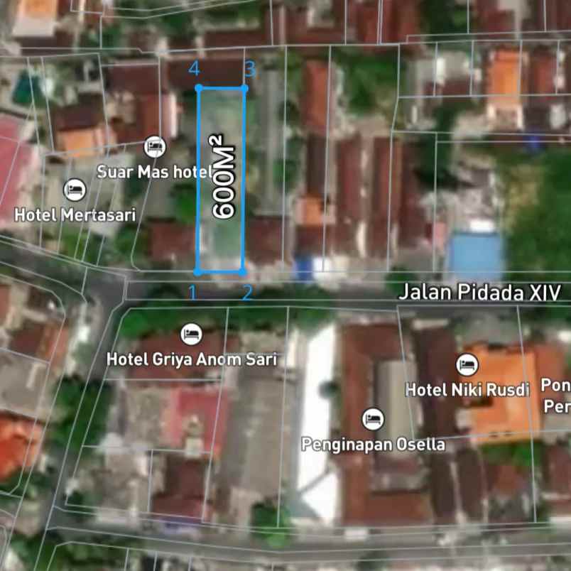 dijual tanah belakang terminal ubung