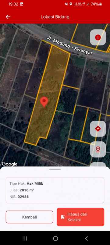 dijual tanah bu cepat